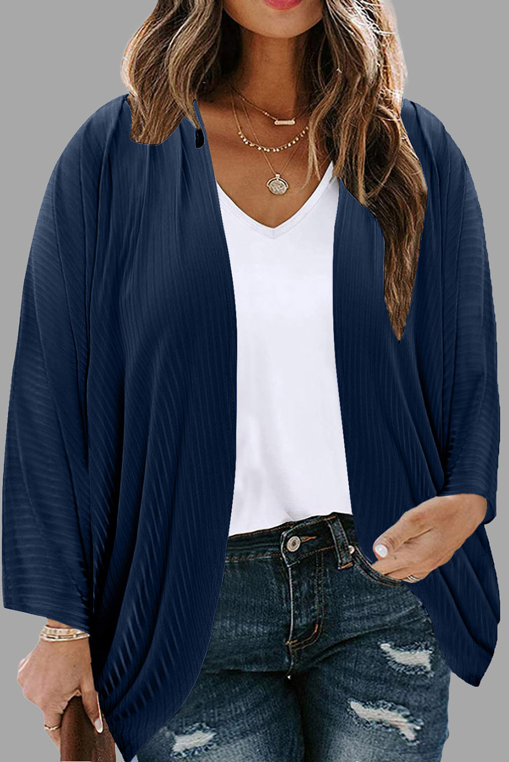 US$ 6.3 - Blue lets-grab-brunch-cardigan-rosewoodc - www.mshiying.com