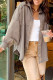 Goat Mineral Wash Textured Patchwork Loose Fit Shacket