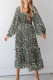 Blue Sweet Excellence Smocked Floral Maxi Dress MDR1945